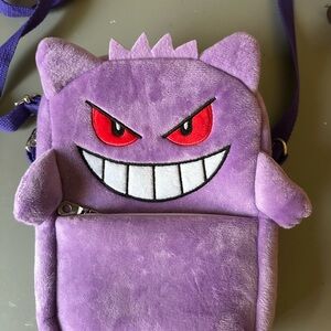 Pokemon Gengar Purple Plush Bag